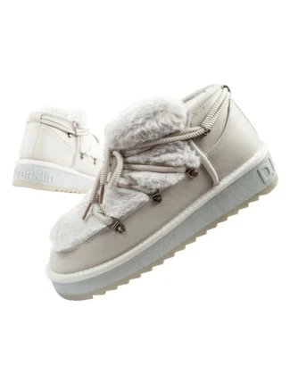 D.Franklin snehové topánky dámske zimné módne kožušinové zateplené šedé dámske