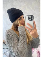 Tenká čiapka Oliwia K252 čierna