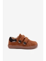 Kožené Sandály Barefoot Dětské Bartek 8600363 Světle hnědé