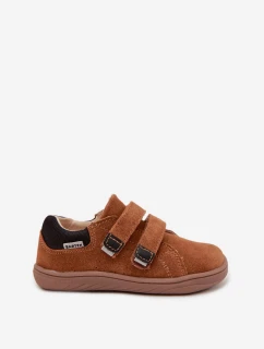 Kožené Sandály Barefoot Dětské Bartek 8600363 Světle hnědé