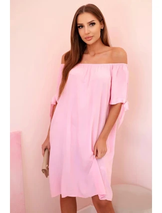 Dámske viskózové šaty 81785 candy pink - Kesi Dámske viskózové šaty 81785 candy pink - Kesi