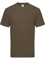 Fruit of the Loom Iconic 195 T Pánske tričko z hrubého materiálu 16.1422 truffle