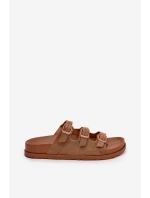 Klapki Damskie Z Paskami I Klamrami Camel Uliri