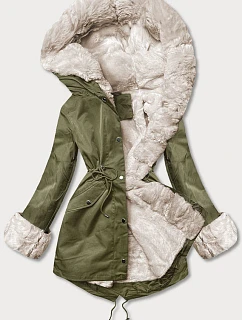 Parka s kožušinovou podšívkou army (5M763-136)