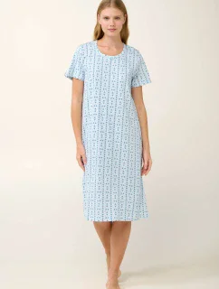 Vamp - Bavlnená nočná košeľa s geometrickou potlačou 20934 - Vamp