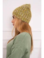 Veselá fleecová čiapka K225 kiwi+khaki