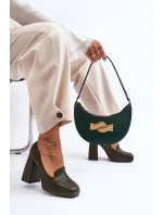 Dámske lodičky na podpätku M046 / 185349 Black - Sweet Shoes Dámske lodičky na podpätku M046 / 185349 Black - Sweet Shoes