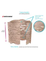 Čipkované stehenné pásy