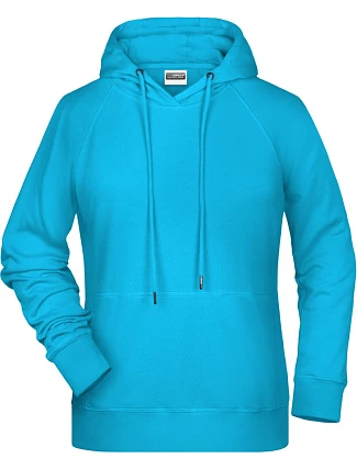 Daiber 8023 Dámska mikina s raglánovými rukávmi a kapucňou 02.8023 turquoise Daiber 8023 Dámska mikina s raglánovými rukávmi a kapucňou 02.8023 turquoise