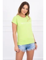 Nakupovanie je moja kardio blúzka svetlo zelená