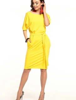 Dámske šaty T309/8 Yellow - Tessita
