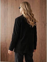 Dámska čierna kordová bunda FashionStreet PY0161