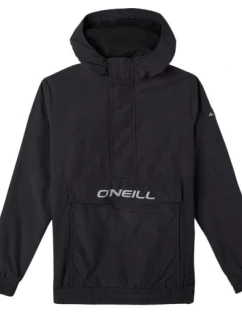 Ľahká detská vetrovka s kapucňou O'neill Ridge, čierna