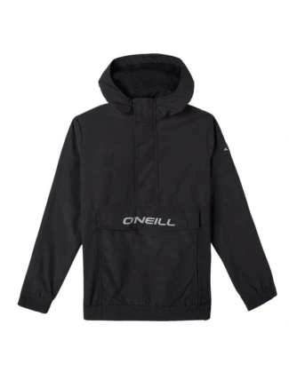 Detská jarná vetrovka O'neill Ridge s ľahkou kapucňou čierna