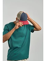 Atlantis Headwear Rapper Canvas-S 5-panelová truckerová čiapka 33.0234 tmavomodrá/bordová/khaki