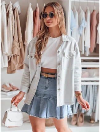džínsová minisukňa s volánmi MIRABELL modrá FashionStreet CY0506