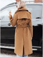 Dámsky zimný kabát klasický trenčkot hnedý FashionStreet NY0761 Dámsky zimný kabát klasický trenčkot hnedý FashionStreet NY0761