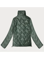 Obojstranná prešívaná bunda Goodlookin v khaki nohaviciach so stojačikom (B8579-11) Obojstranná prešívaná bunda Goodlookin v khaki nohaviciach so stojačikom (B8579-11)