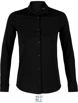 NEOBLU Balthazar Dámska blúzka s dlhým rukávom 24.3199 deep black NEOBLU Balthazar Dámska blúzka s dlhým rukávom 24.3199 deep black