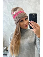 Dámska čiapka London K385 mocca