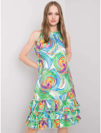 Šaty CHA SK 0852.89P biela zelená
