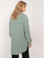 Košeľa D70032M11066D3 pistáciová