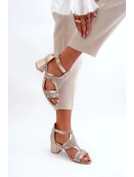 Dámske sandále 06459-25 gold - Sweet Shoes Dámske sandále 06459-25 gold - Sweet Shoes
