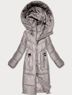 Zimná bunda do polovice stehien S'West light beige (B/R8535-46)