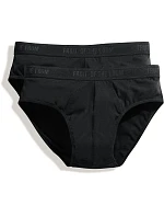 Fruit of the Loom Classic Sport 2-Pack Pánske športové slipy, balenie po 2 ks 16.7018 čierne Fruit of the Loom Classic Sport 2-Pack Pánske športové slipy, balenie po 2 ks 16.7018 čierne
