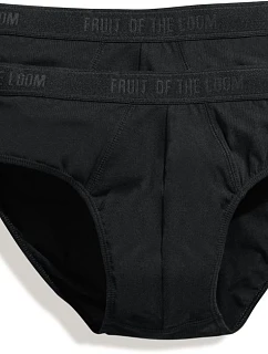 Fruit of the Loom Classic Sport 2-Pack Pánske športové slipy, balenie po 2 ks 16.7018 čierne