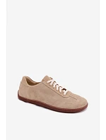 Dámske semišové kožené tenisky Barefoot Zazoo N1243 Beige Dámske semišové kožené tenisky Barefoot Zazoo N1243 Beige