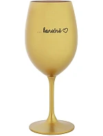 ...KONEČNE - zlatý pohár na víno 350 ml