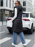 Dámska prešívaná vesta s kapucňou TY5255 čierna - FashionStreet Dámska prešívaná vesta s kapucňou TY5255 čierna - FashionStreet