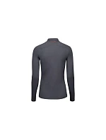 Cyklistické tričko POC W's Layer Merino Mock Neck Jersey, sivé