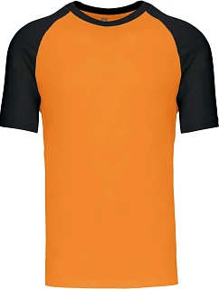 Kariban K 330 Baseballové tričko 20.K330 oranžové/čierne