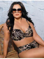 Dámske brazílske plavky SF 185/5/B Mocca with Black - Ava