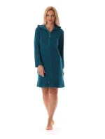 Dámsky župan s kapucňou Bari 3864 deep lagoon - Vestis