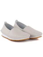 Dámske kožené slip-on topánky béžovej farby S.Barski LR61-7051