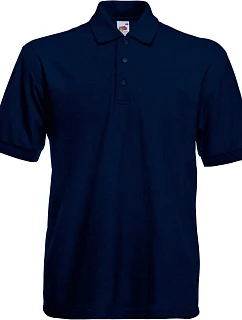 Fruit of the Loom Heavy 65/35 Pique Polo – polo tričko z hrubej bavlny 16.3204 tmavomodrá