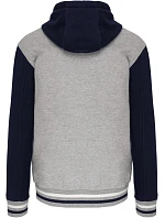 Kariban K 4003 Unisexová bunda s kapucňou „Teddy“ 20.4003 oxford grey/navy/white Kariban K 4003 Unisexová bunda s kapucňou „Teddy“ 20.4003 oxford grey/navy/white