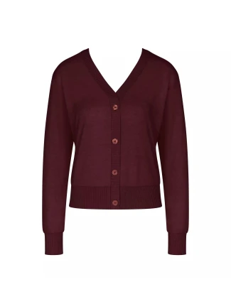Dámsky sveter Thermal JUMPER CARDIGAN vínový