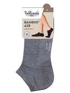 Krátke pánske bambusové ponožky BAMBUS AIR IN-SHOE SOCKS - Bellinda - šedá