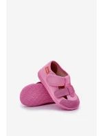 Kapcie Milami Dziecięce Na Rzepy Różowe Reathiana