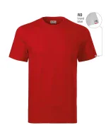 Základné tričko unisex červené 07 (štítok značky)