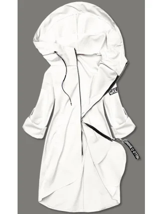 Tenký asymetrický dámsky prehoz cez oblečenie v smotanovej farbe (B8117-26) Tenký asymetrický dámsky prehoz cez oblečenie v smotanovej farbe (B8117-26)