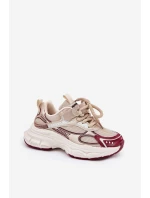 Sneakersy Dziecięce Na Grubej Podeszwie Złote Xairana