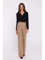 S371 Nohavice Bootcut - béžové S371 Nohavice Bootcut - béžové