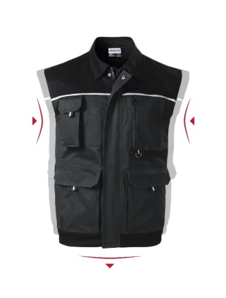 Woody pánska pracovná vesta ebony grey Woody pánska pracovná vesta ebony grey