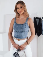 VESTTOP FashionStreet dámsky džínsový top RY2727 VESTTOP FashionStreet dámsky džínsový top RY2727