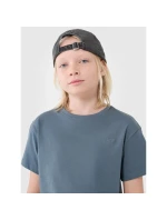 Hladké chlapčenské tričko oversize 4F 4FJWSS25TTSHM2324-46S